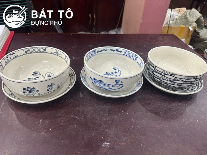 Các kích thước tô bát phở