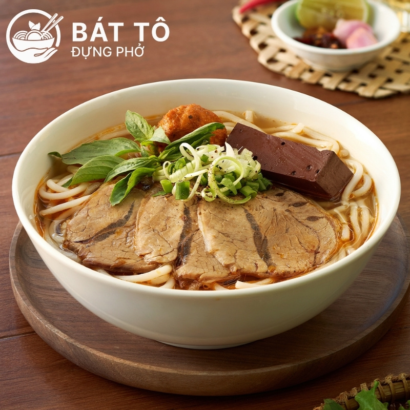 Tô đựng bún bò sứ trắng