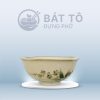 Tô Sâu Men Xanh Vẽ Đào Chuồn TP-MXC03