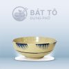 Tô Bầu Men Trắng Xưa Phết Sọc Xanh TP-MTX03