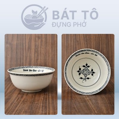 chi tiết Tô Sâu Men Trắng Vẽ Hoa Dây TP-MTH03