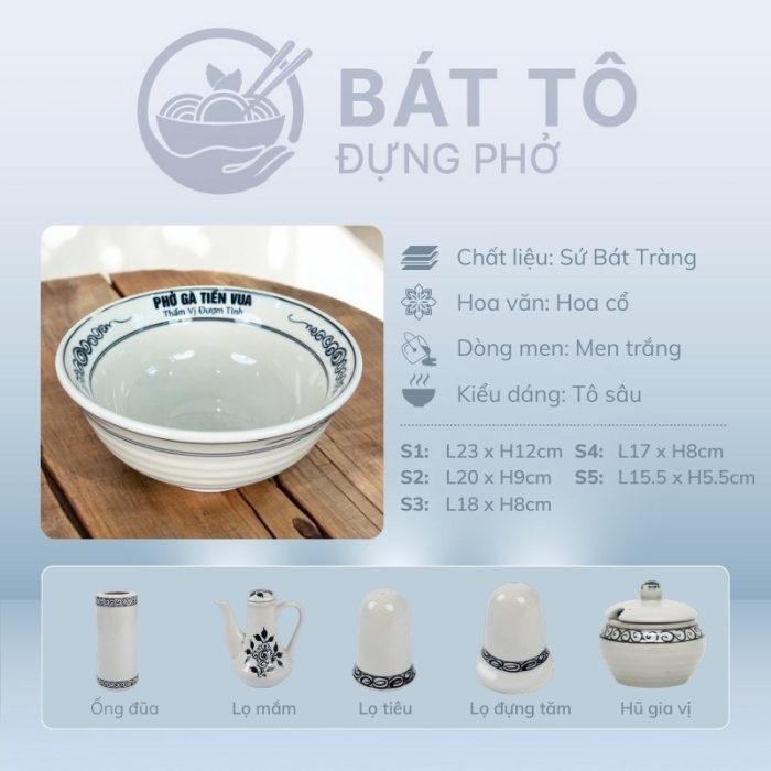 Chi tiết tô sâu men trắng vẽ hoa cổ