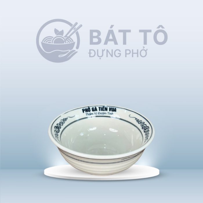 Tô Sâu Men Trắng Vẽ Hoa Cổ TP-HC11
