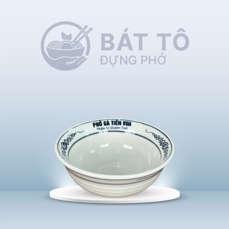 Tô Sâu Men Trắng Vẽ Hoa Cổ TP-HC11