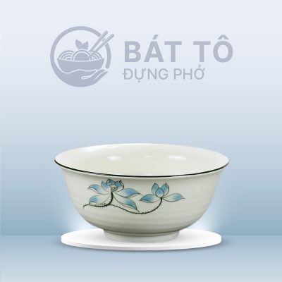 Tô Sâu Men Kem Vẽ Sen Xanh TP-MKH18